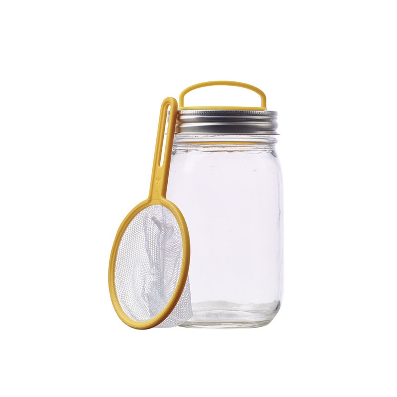 Jarware Firefly Catcher Kit for Regular Mouth Mason Jars, Yellow - Image 1